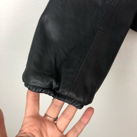 Doma gray genuine leather zip up jacket - Picture 2 of 5